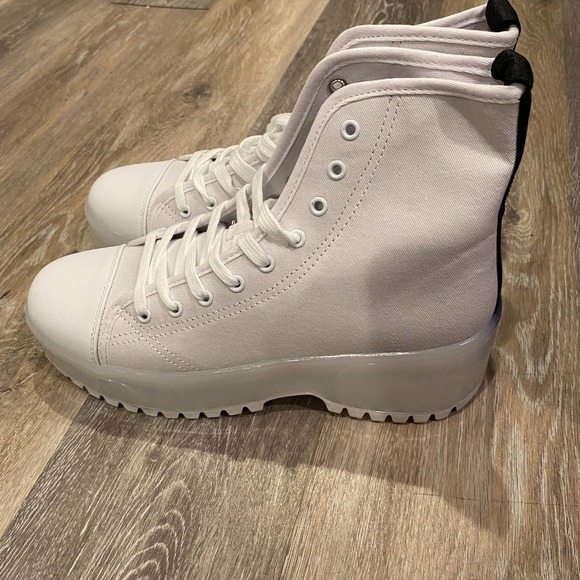 Missguided Clear Sole High Top Trainer10 - Picture 1 of 4